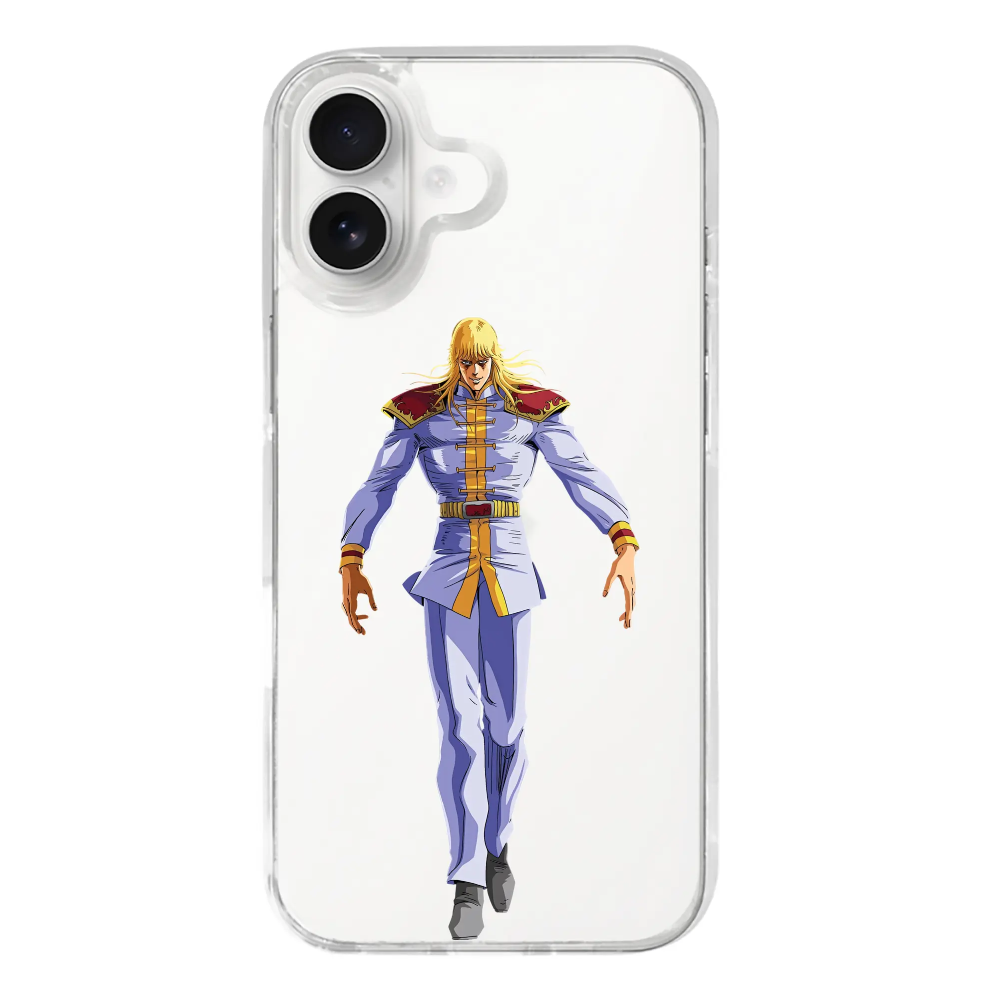 北斗の拳 グッズ,シン - iPhone 17シリーズ 透明スマホケース – 薄型・耐衝撃・精密フィット保護カバー